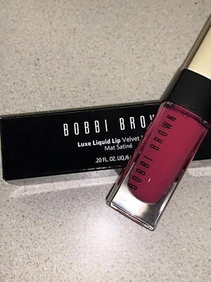 Bobbi Brown Luxe Liquid Lip Velvet Matte 8 Pink Shock .20 oz. Full Size, NIB - Image 1 of 4