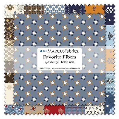 Favorite Fibers, Sheryl Johnson Layer Cake 10 x 10"  Reproduction Prints 42pcs - Image 1 of 4