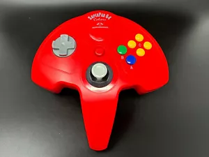 Performance Brand SuperPad 64 Colors Controller [Red] (Nintendo 64) *TESTED* - Picture 1 of 11