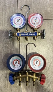 Lot Of 2 hvac Manifold Gauge  -used - Picture 1 of 4