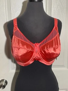 Goddess Keira Banded UW Coral color Bra GD6090COL US Sz 38DD NWT - Picture 1 of 7