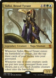 MTG Sidisi, Brood Tyrant NM & LP Khans of Tarkir KTK Mythic Rare Magic card - Afbeelding 1 van 3