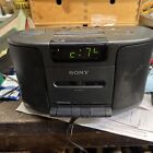 Sony ICF-CS650 AM/FM/Cassette Dream Machine Clock Radio ✅TESTED WORKS GREAT!