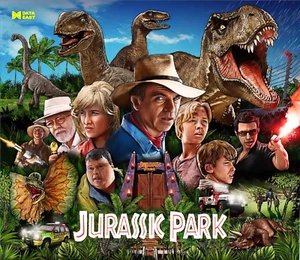 Data East Jurassic Park Pinball Machine Custom Translite #3 - Picture 1 of 1