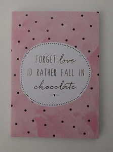 GBOT Forget love fall in chocolate Pocket Travel Journal diary Book prayer dream - Imagen 1 de 5