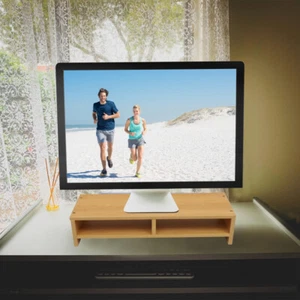  Monitor Stand Desktop Multi-layer Storage Rack Laptop Riser with - Afbeelding 1 van 12