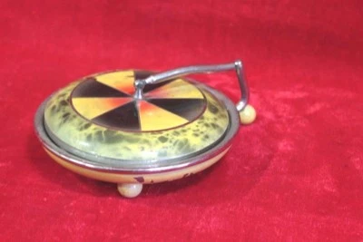 Girl's Compact Box Old Vintage Antique Home Decor Collectible - Image 1 of 4