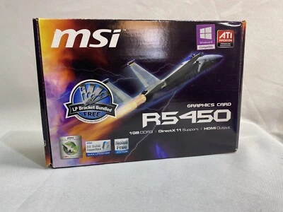 MSI ATI Radeon R5450 1GB DDR3 SDRAM PCI Express x16 Graphics Card - Image 1 of 4