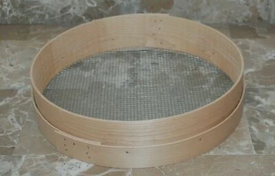 SETACCIO PASSINO FARINA GRANO CEREALI legno faggio rete maglia Grossa CM 38 - Immagine 1 di 2