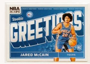 2024-25 Panini Hoops - Jared McCain RC - Rookie Greetings - Bild 1 von 2