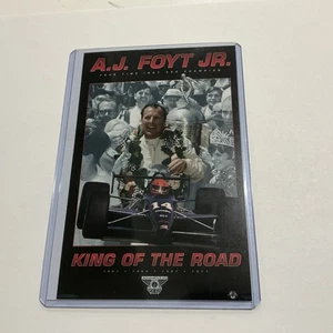 Vintage AJ FOYT JR. “King Of The Road” INDIANAPOLIS 500 Promo POSTER Card 4x6 - Picture 1 of 4