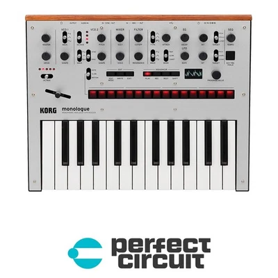Korg Monologue Silver Analog SYNTHESIZER - NEW - PERFECT CIRCUIT - Image 1 of 3