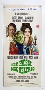 cm.33x70-GEISTER DER TOTEN-BARDOT-FONDA-DELON-FELLINI-VADIM-HORROR-POE-N60-15 - Bild 1 von 1