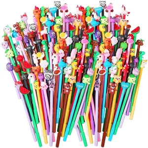 200 Stück Niedliche Cartoon Gel Tintenstifte Cartoon Tier Schreibstifte 0,5 mm Neu... - Bild 1 von 7