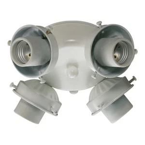 Quorum International 2401 White 4-Light Ceiling Fan Light Kit - Picture 1 of 1