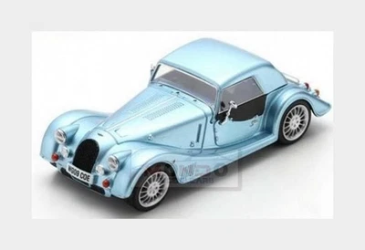 1:43 SCHUCO Morgan Plus Six Spider Closed 2020 Light Blue Met 450925200 - Immagine 1 di 2