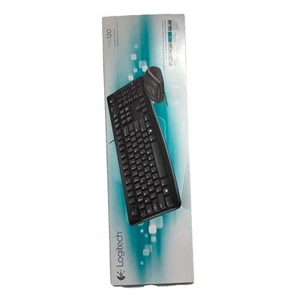 Logitech MK120 Wired USB Keyboard and Mouse, Black (920-002565) - Picture 1 of 7