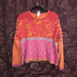 Suéter Oilily Floral Tejido Fino Tipo Cintura Para Mujer XL - Imagen 1 de 7