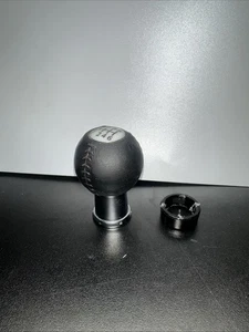 Genuine OEM 2016-24 Mazda MX5 Miata ND 6-Speed MT Manual Leather Gear Shift Knob - Picture 1 of 7