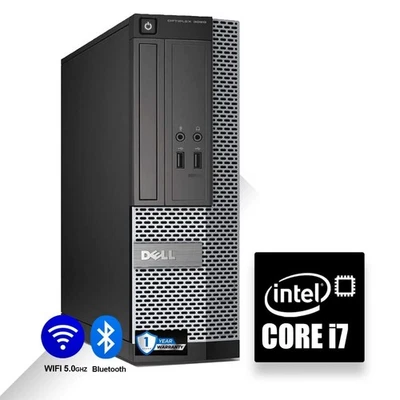 DELL Desktop Computer PC i7, 16GB RAM Up to 4TB SSD, Windows11 Pro ,WiFi, DVD-RW - Image 1 of 4