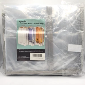 Bolsas de ropa transparentes de 40" para colgar ropa CORDERO DORMIDO (3 paquetes NUEVAS) - Imagen 1 de 4