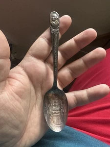George Washington Silver Plated Souvenir Spoon Mount Vernon (Some Tarnish) - Picture 1 of 3