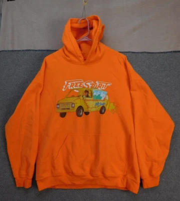 Khalid Men's XL Orange Free Spirit Tour Hooded Long Sleeve Graphic Hoodie - Image 1 of 4