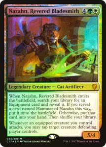 MTG FOIL Nazahn, Revered Bladesmith  - Commander 2017 #44 - Picture 1 of 1