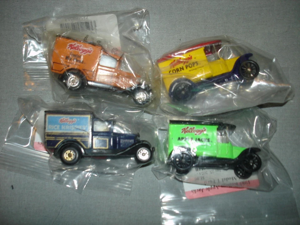 Vintage Kellogg's Cereal Matchbox Die Cast Trucks Lot of 4 - Image 1 of 1