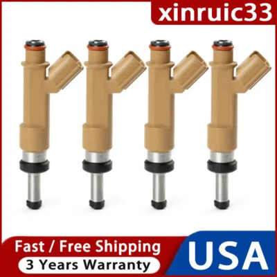 4Pcs Fuel Injectors fit for Toyota Matrix 1.8L L4 2009 2010 2011 2012 2013 - Image 1 of 4
