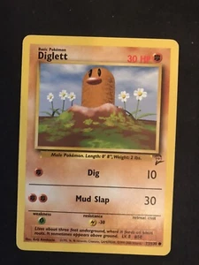 Pokémon Basic Diglett Base Set 2 71/130 Common Unlimited LP - Picture 1 of 2