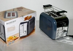 SC STC920A1 Designer Toaster Doppelschlitz 920W 6 Stufen Brotaufsatz Dk. Grau ED - Bild 1 von 12