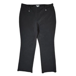 Joe B By Joe Benbasset Black Fabric Dress Pants - Women's 2X - Picture 1 of 5