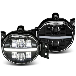 Fit For 02-08 Dodge Ram 1500 2500 3500 Pickup Clear DRL Bumper LED Fog Lights - Foto 1 di 11