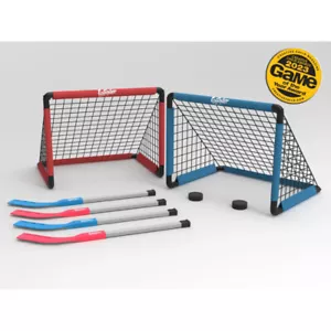 EzyRoller Hockey Set mit Toren Pucks und Stöcke Reiten im Teamspiel - Bild 1 von 2
