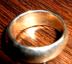 7 mm Komfortrand, Handarbeit, Sterlingsilber, breiter Bandring, Gr. 5 - Bild 1 von 4