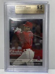 SHOHEI OHTANI 2018 TOPPS NOW PSA 10 #136 RC SP ENGLISH - Picture 1 of 5