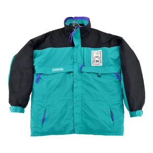 1994 CBS SPORTS LILLEHAMMER OLYMPIC Columbia 2 JACKETS IN ONE Winter/WindBreaker - Picture 1 of 10