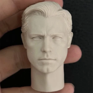 Scultura intaglio testa scala 1/6 Ben Affleck non dipinta per corpo figura 12'' nuova - Foto 1 di 3