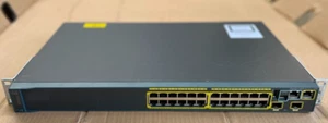 Cisco Catalyst WS-C2960S-24TD-L 24 Port Network Switch 2x SFP | C2960S-Stack - Picture 1 of 3