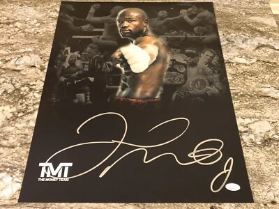Floyd Mayweather Signed 16x20 BOXING Photo JSA COA The Money Team #1 - Image 1 of 3