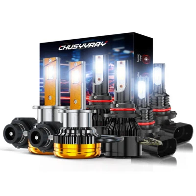 For Lexus GS450H 2007-2011 Front LED Headlight+Fog Light 6x Bulbs Combo Kit - Image 1 of 4