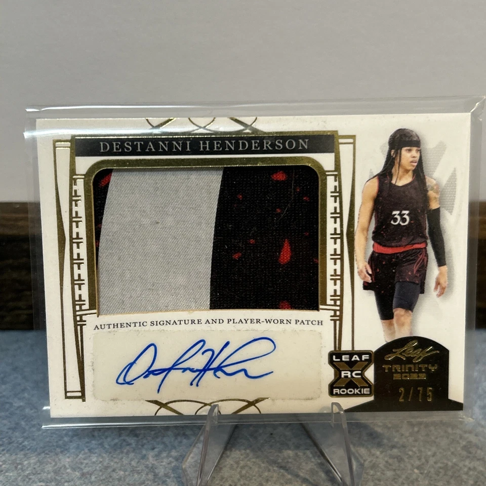 2022-23 TrinityLeaf DESTANNI HENDERSON Gold Leaf Auto 2/75 - Image 1 of 4
