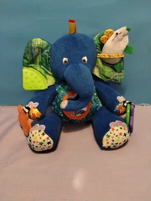 The World of Eric Carle Elephant 8" brinquedo de atividade para bebê clipe de pelúcia - Imagem 1 de 4