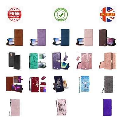 Case For Motorola Moto G10 G30 S/G100 G8 E Leather Flip Wallet Stand Phone Cover - Image 1 of 2