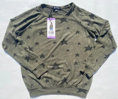 Buffalo David Bitton Nuevo con Etiquetas Para Mujer XS Manga Larga Suave Acogedora Sudadera Pullover Foto 1 de 4