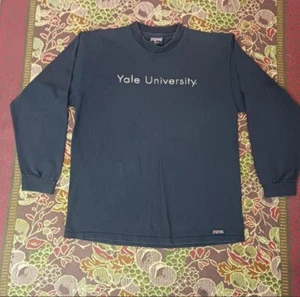 Vintage Yale University JanSport Longsleeve Shirt Navy Blue Size L - Picture 1 of 5