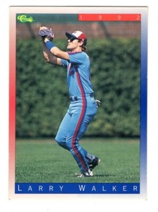 1992 Classic II Larry Walker T39 Montreal Expos Vintage Baseball Card