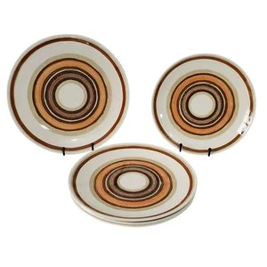Juego de platos vintage Cavalier Ironstone Santa Fe 4 platos de cena y 1 plato para servir - Imagen 1 de 7