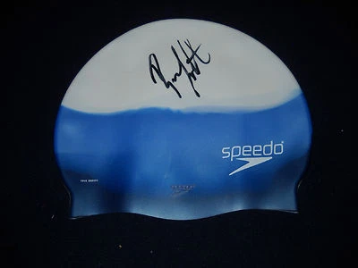 Boné de natação autografado Ryan Lochte Speedo Olimpíadas de natação/JSA LOA - Imagem 1 de 2